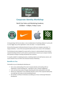 Morning Session: What Is Corporate Identity?