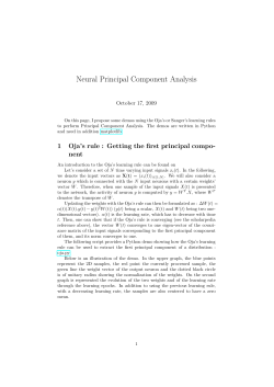 Neural Principal Component Analysis
