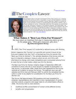 What Makes A "Best Law Firm For Women?" - Flex