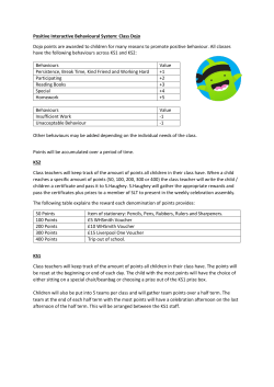 Positive Interactive Behavioural System: Class Dojo Dojo points are