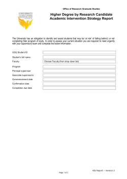 HDR Academic Intervention Strategy Report (DOC 128KB)