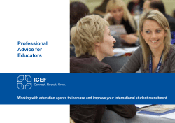 Professional Advice for Educators