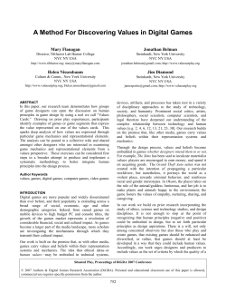 A Method For Discovering Values in Digital Games
