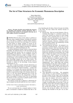 The Set of Time Structures for Economic Phenomena Description