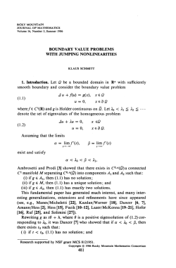 BOUNDARY VALUE PROBLEMS WITH JUMPING