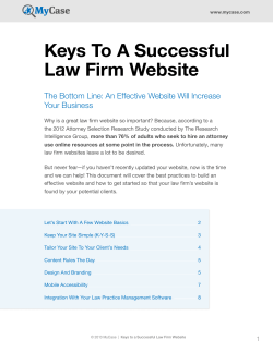 Keys To A Successful Law Firm Website