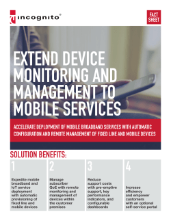 solution benefits - Incognito Software