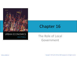 Chapter 15 The Role of Local Government