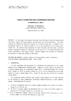 LOCALLY CLOSED SETS AND LCoCONTINUOUS FUNCTIONS
