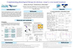 1&deg;) auditory phonological training