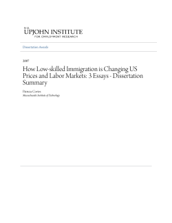 How Low-skilled Immigration is Changing US Prices and Labor