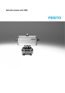 Ball valve actuator units VZBA