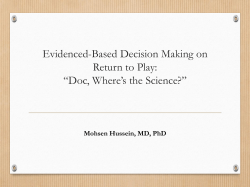 Final Criteria to Return to Sport