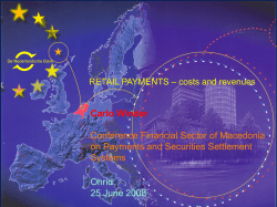 COSTS AND REVENUES OF RETAIL PAYMENTS