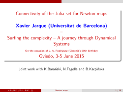 Connectivity of the Julia set for Newton maps &ndash; @let@token Xavier