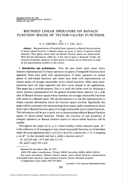 bounded linear operators on banach function spaces of vector