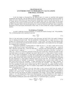 chapter seven an introduction to probability calculations for small