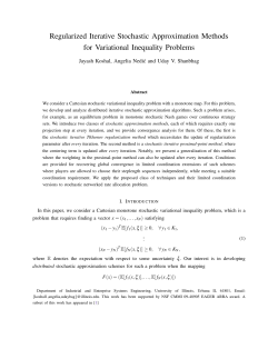 Regularized Iterative Stochastic Approximation