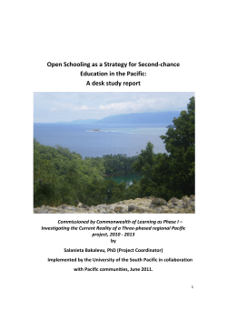 Open Schooling as a Strategy for Second