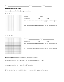 A1-Exponential Functions
