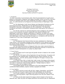 RCL Operating Rules