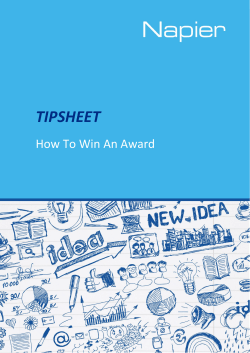 How to Win an Award