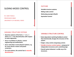 sliding-mode control - University of Nevada, Reno