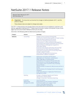 NetSuite 2017.1 Release Notes