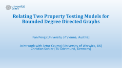 Relating Two Property Testing Models for Bounded Degree Directed