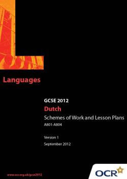 Sample scheme of work and lesson plan booklet