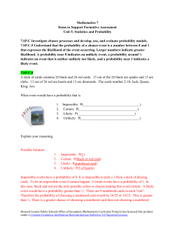 Statistics and Prob Formativex