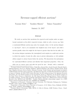 Revenue-capped efficient auctions