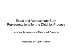 Exact and Approximate Sum Representations for the