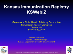 Immunization Registry Update (PowerPoint)