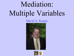 Introductions - of David A. Kenny