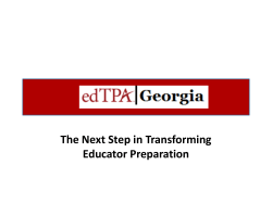 The Next Step in Transforming Educator Preparation