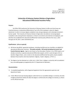 University of Arkansas System Division of Agriculture Educational