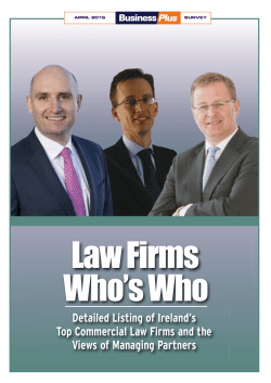 Law Firms Who`s Who 2016