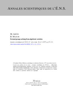 Formal groups arising from algebraic varieties