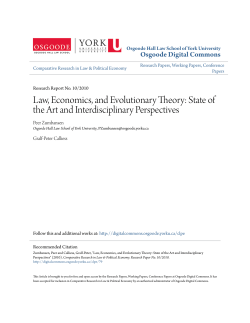 Law, Economics, and Evolutionary Theory: State of the Art and
