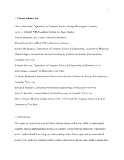 1. Climate Informatics