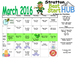 Tuesday Wednesday Thursday Friday Saturday Free Play 10