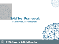 SAM Test Scheduling