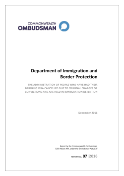 Department of Immigration and Border Protection