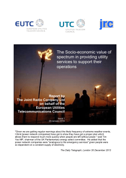 The Socio-economic value of spectrum in providing utility