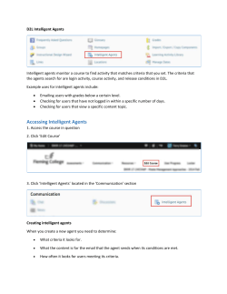 Accessing Intelligent Agents