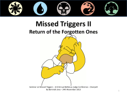 Missed Triggers - Magic Judge Wiki