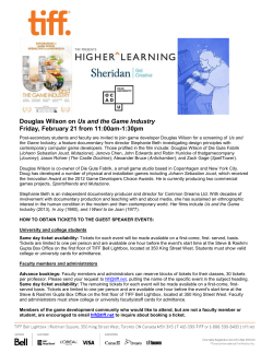 Douglas Wilson on Us and the Game Industry Friday, February 21