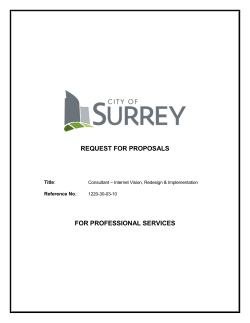 RFP - Consultant