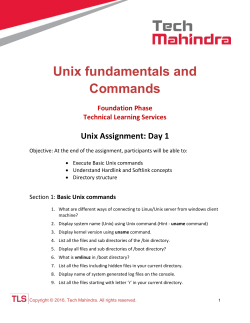 Unix fundamentals and Commands - atoms